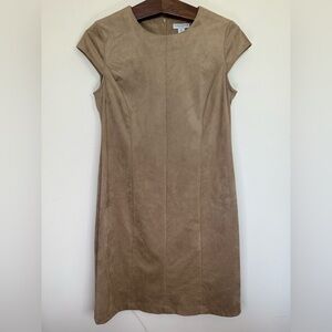 Katherine Barclay Faux Suede Dress